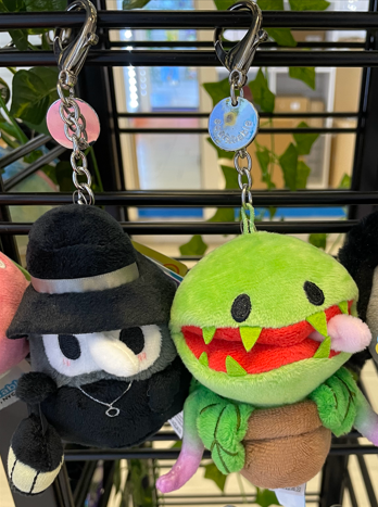 Squishable keychains micro plague doctor and micro venus flytrap