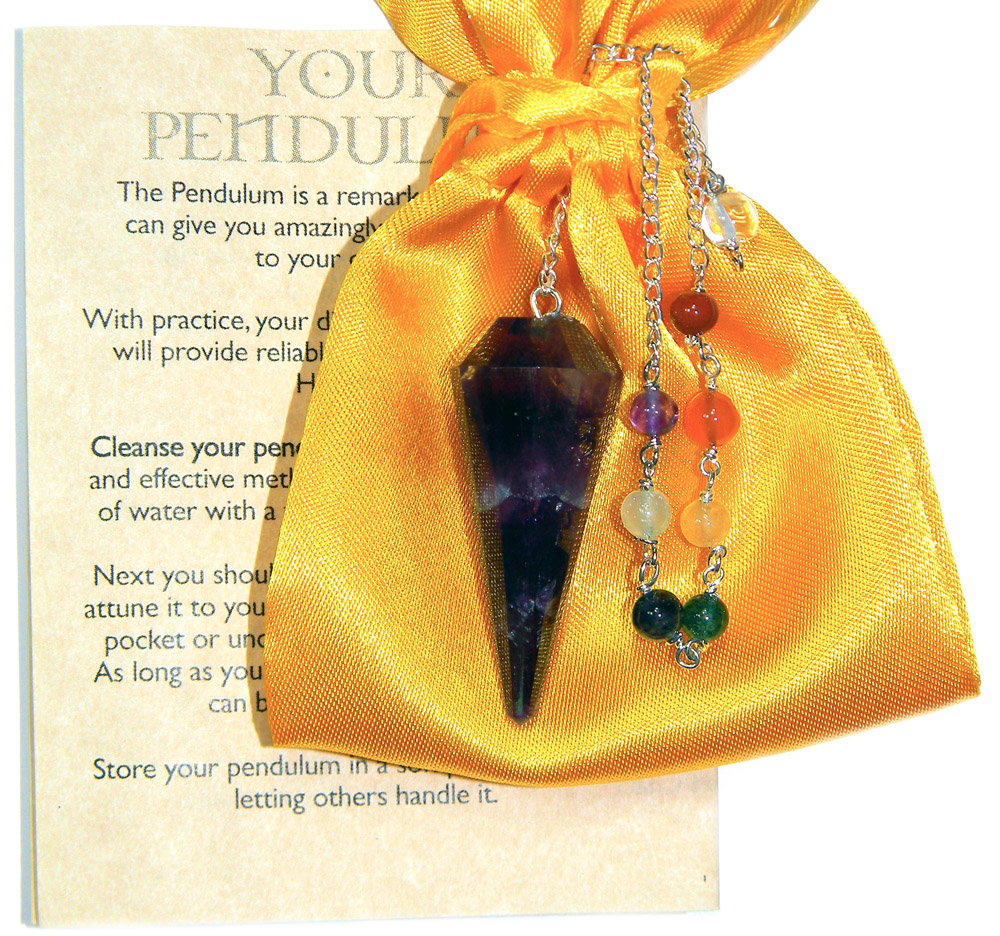 Amethyst gemstone Pendulum