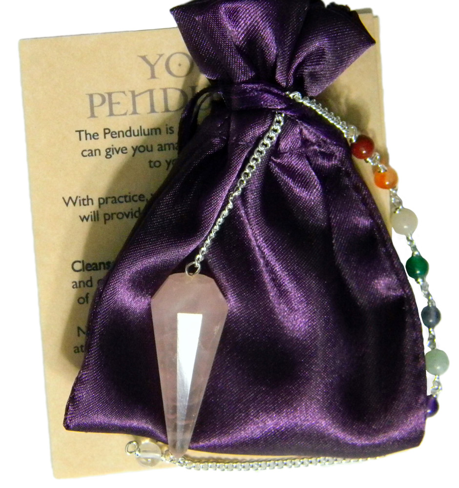 Rose Quartz gemstone Pendulum