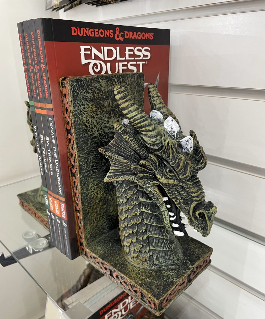 Green Dragon Bookend Set
