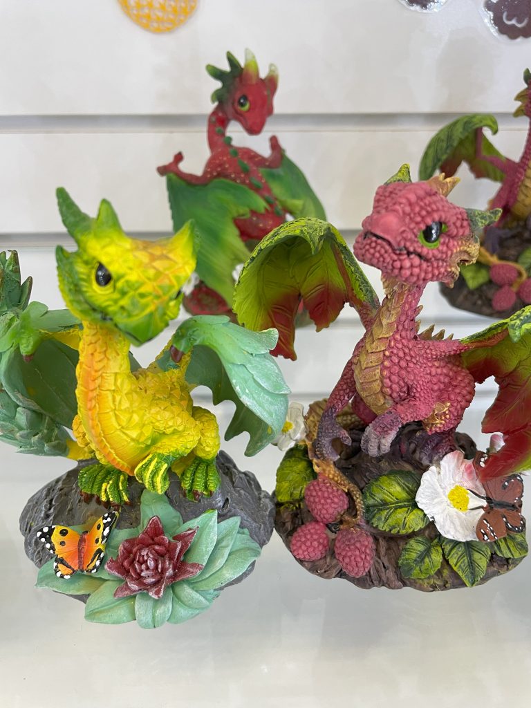 Pineapple Garden Dragon, Strawberry Garden Dragon, Raspberry Garden Dragon